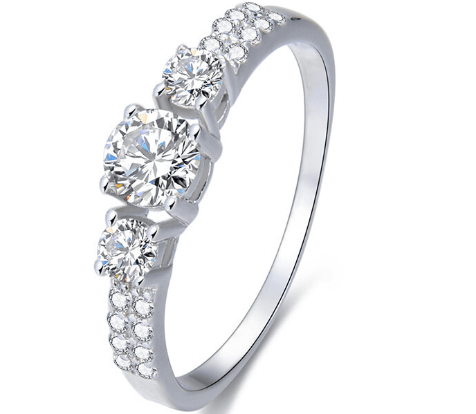 Stříbrný prsten s krystaly Beneto 