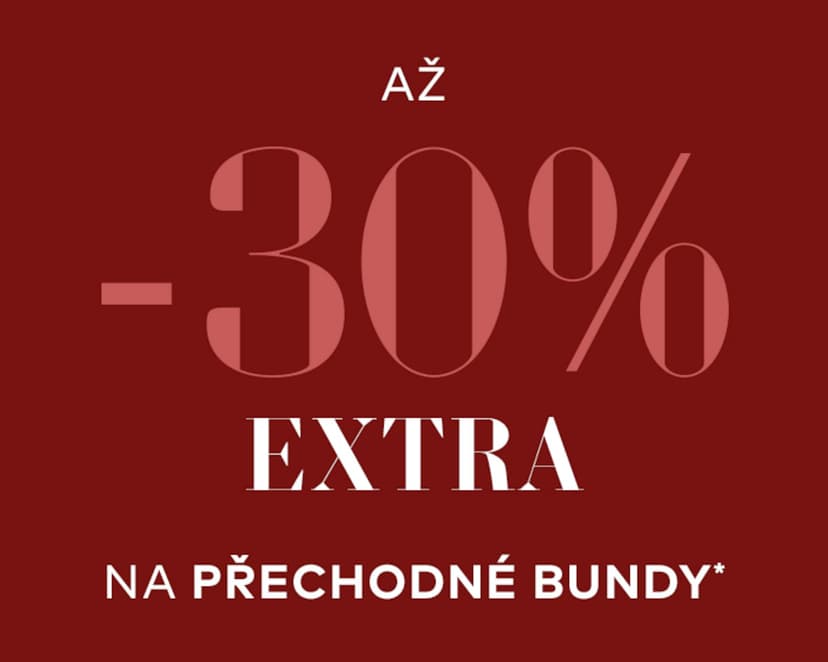 Sleva až -30% na přechodové bundy