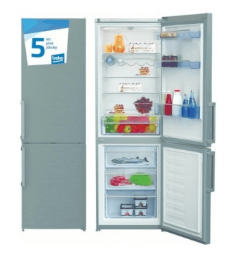 Komb. lednice Beko, A++, 185 cm, nerez