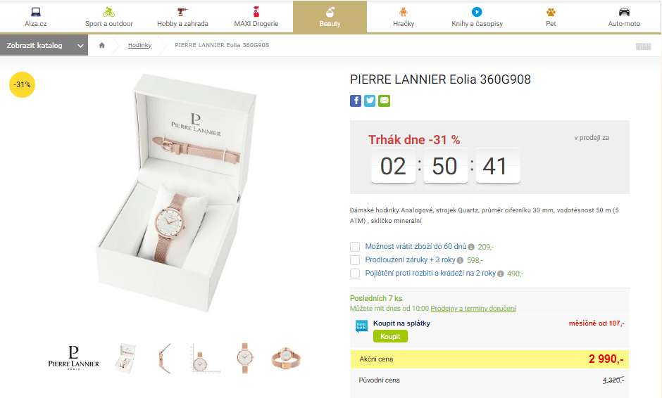 Dámské hodinky Pierre Lannier Eolia