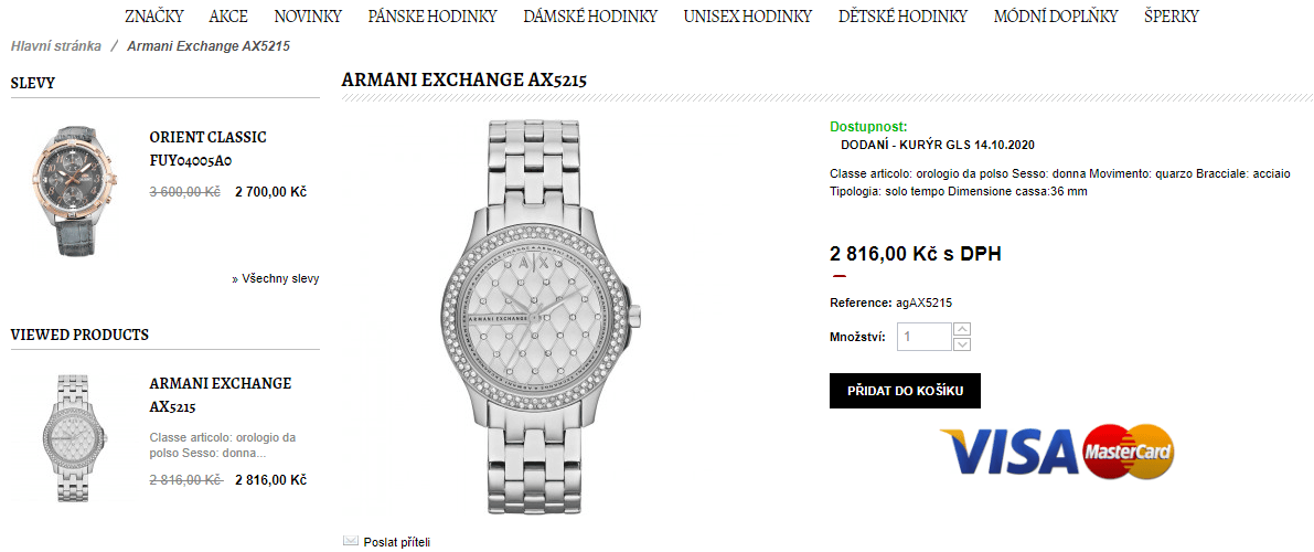 Dámské hodinky Armani Exchange