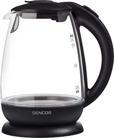 Rychlovarná konvice Sencor, 1,7 l, sklo