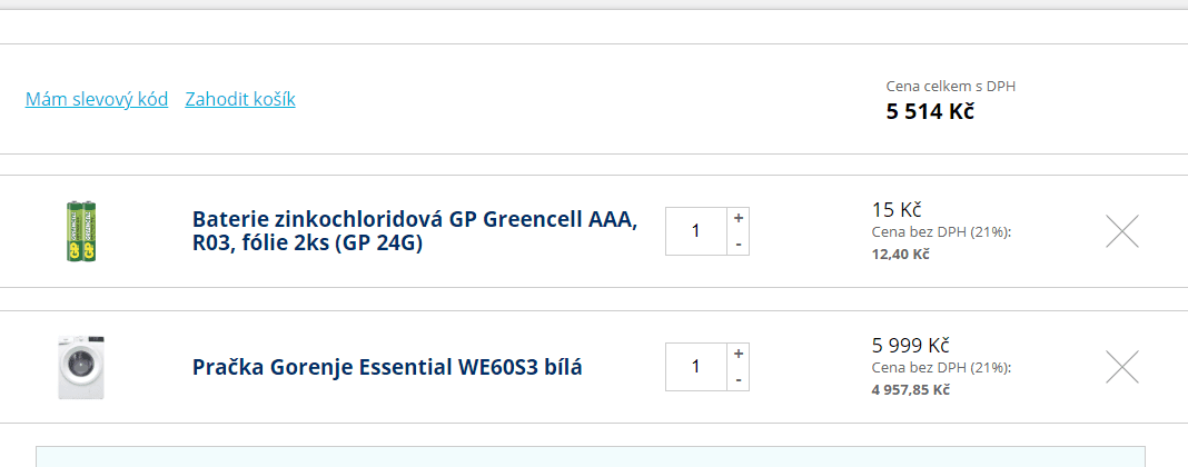 Pračka Gorenje, 6kg, 1000 ot., A+++