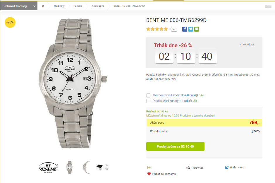 Pánské hodinky Bentime 006-TMG6299D