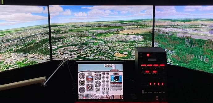 60 minut řízení letadla se simulátorem Volatus 