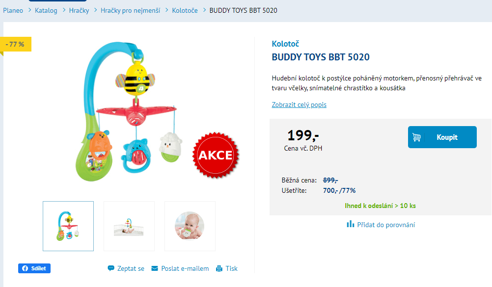 Hudební kolotoč Buddy Toys BBT 5020 