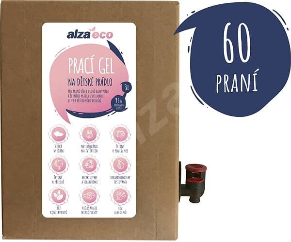 AlzaEco prací gel na dětské prádlo 3 l