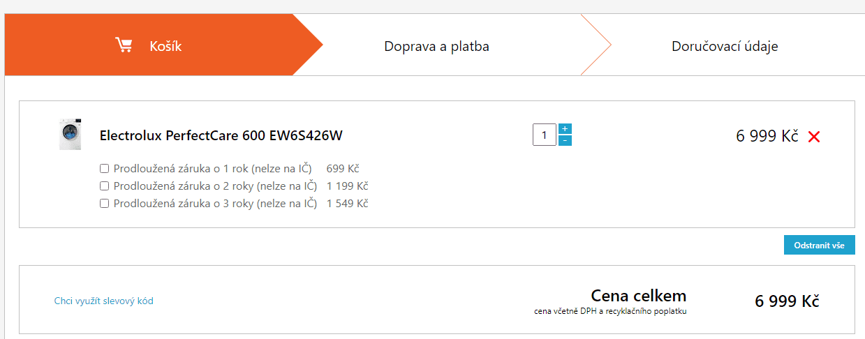 Electrolux, 6kg, 1200 ot., A+++, pára