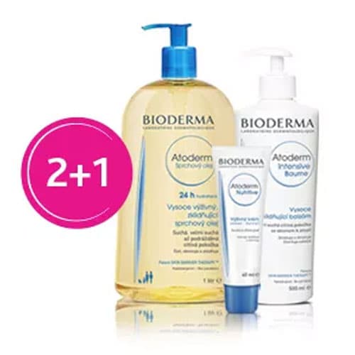 Bioderma Atoderm akce 2+1 zdarma