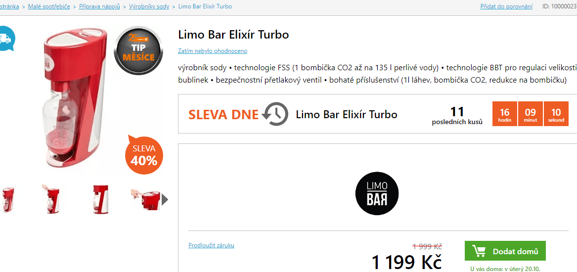 Výrobník sody Limo Bar Elixír Turbo