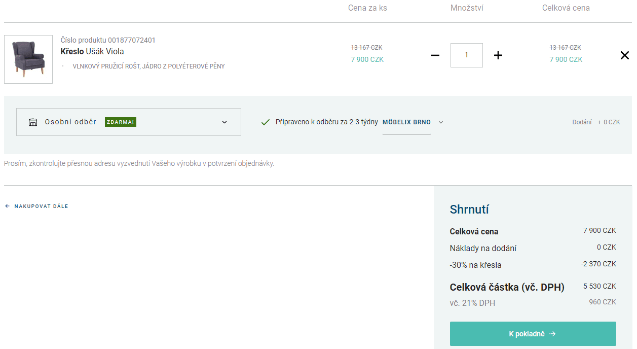 Extra slevový kód -30% na křesla