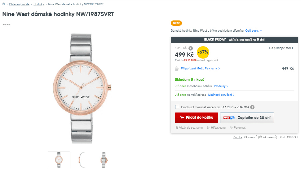 Dámské hodinky Nine West