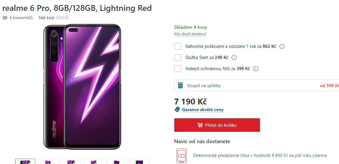 Realme, 8x 2,3GHz, 8GB RAM, 6,6", LTE, NFC