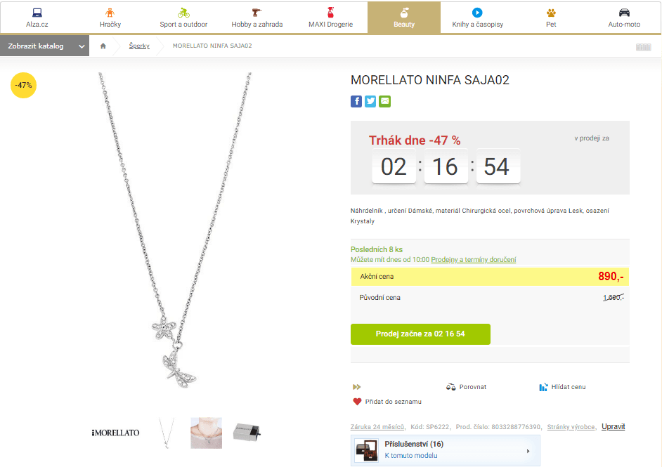 Náhrdelník Morellato Ninfa SAJA02