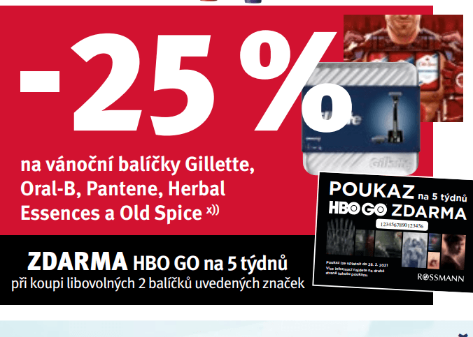 Sleva 25% na vánoční balíčky