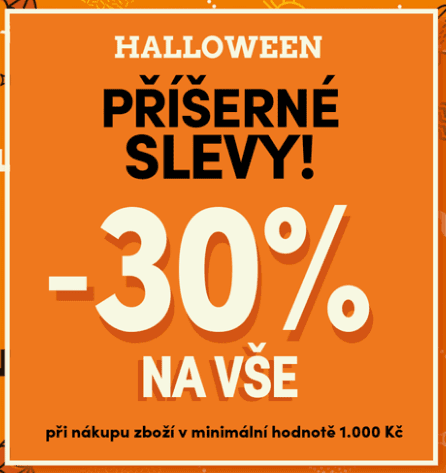 Extra sleva -30% nad 1000 Kč