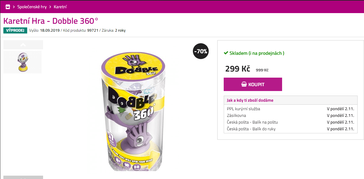 Karetní hra Dobble 360°