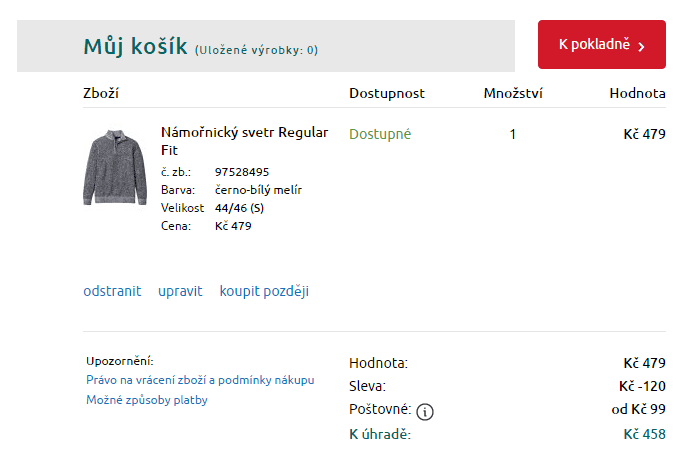 Bonprix - slevový kód -25% na svetry