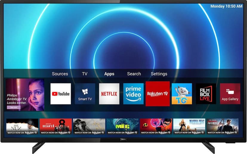 4K Smart TV, 178 cm, HDR, Philips
