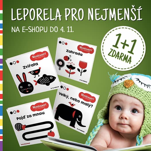 Akce 1+1 zdarma na dětské leporela
