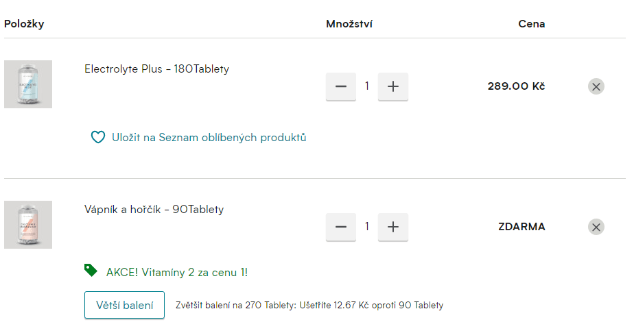 Myprotein.cz - 1+1 na vitamíny