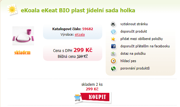 Jídelní sada eKoala eKeat BIO 
