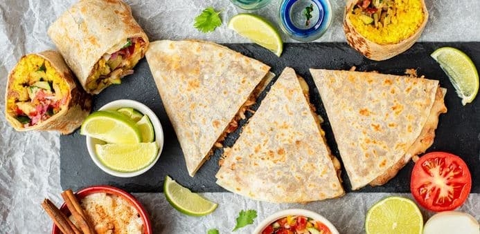 Buritto Grande, Quesadilla a Bowl Mexicano