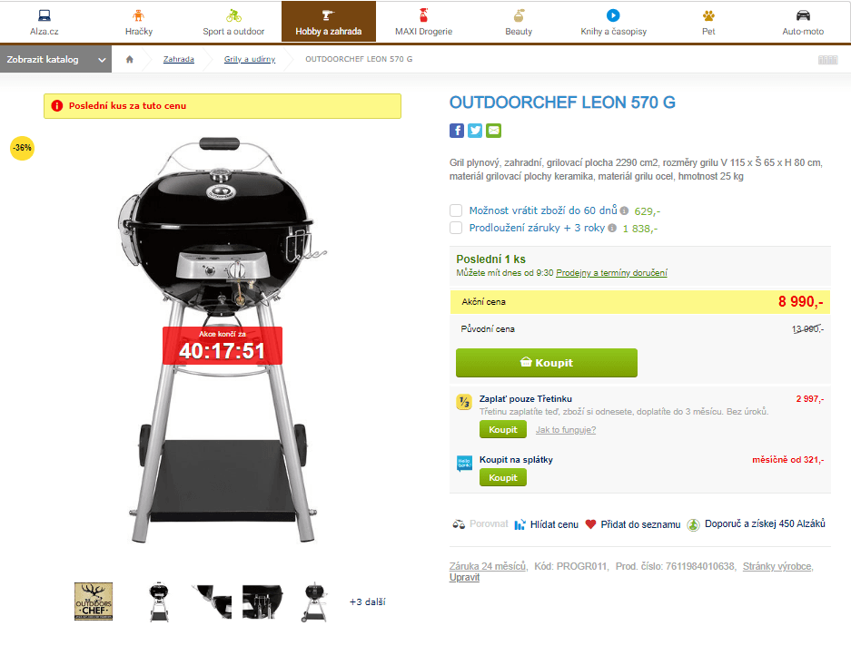 Plynový gril Outdoorchef Leon 570 G