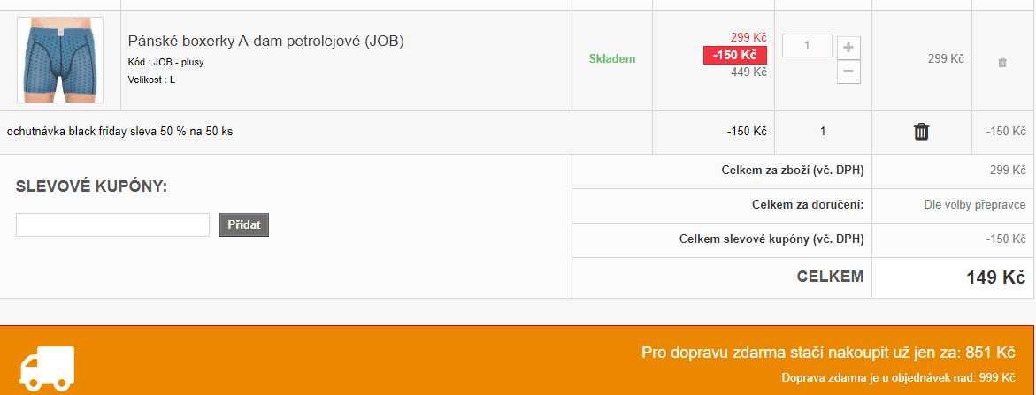 Sleva 50% na 50 produktů