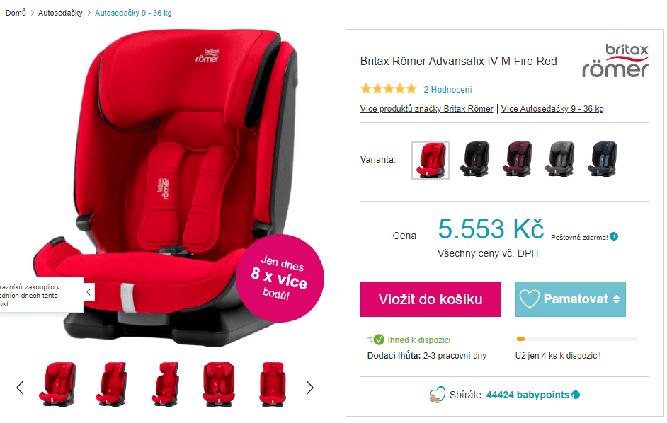 Autosedačka Britax Römer 9-36 kg Advansafix 