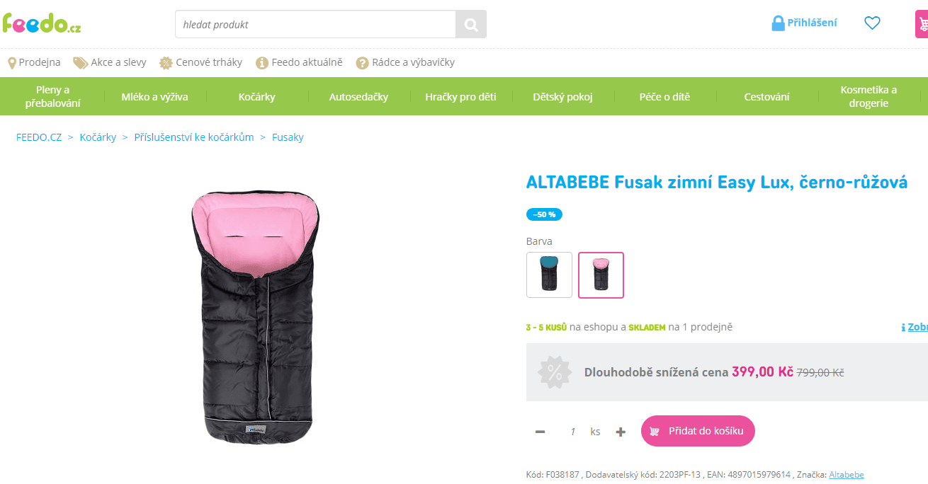 Zimní fusak Altabebe Easy Lux