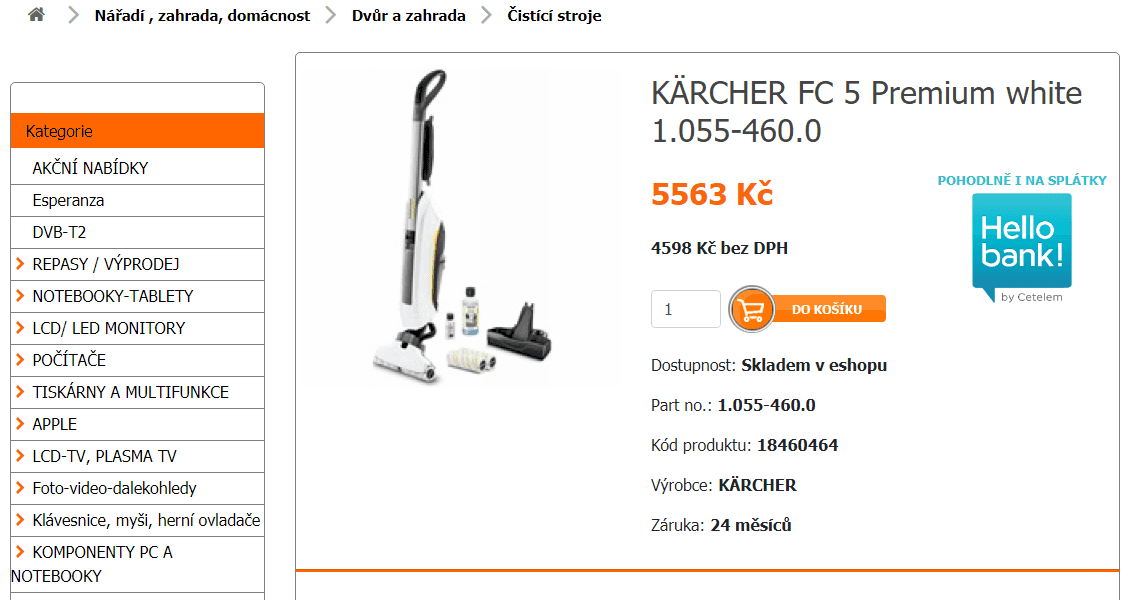 Vysavač a mop Karcher FC 5 Premium