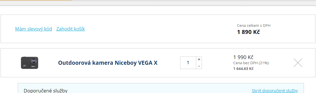 Akční kamera Niceboy VEGA X 