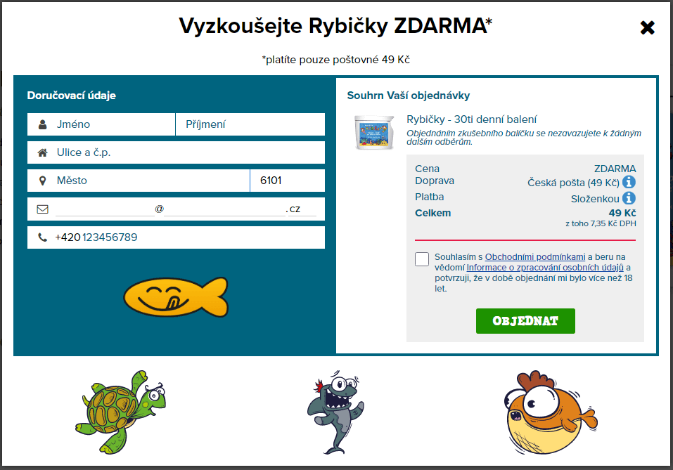 Omega-3 Rybičky měsíční balení ZDARMA