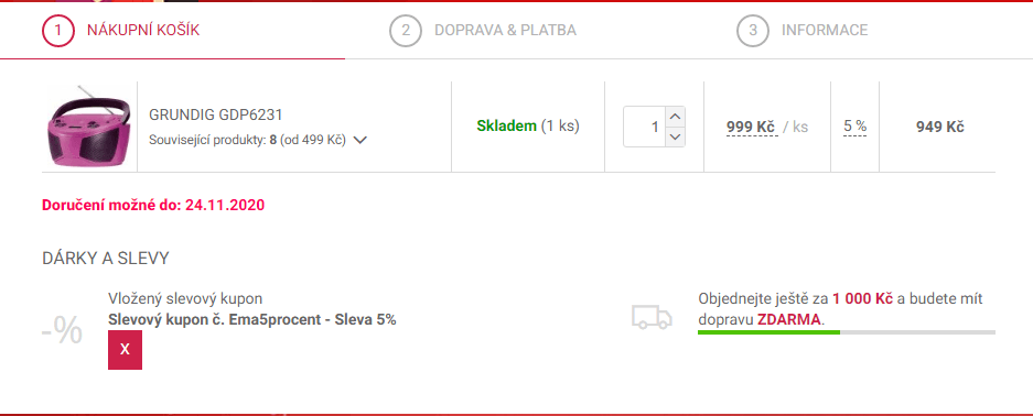 Rádio Grundig, CD přehrávač, AUX vstup