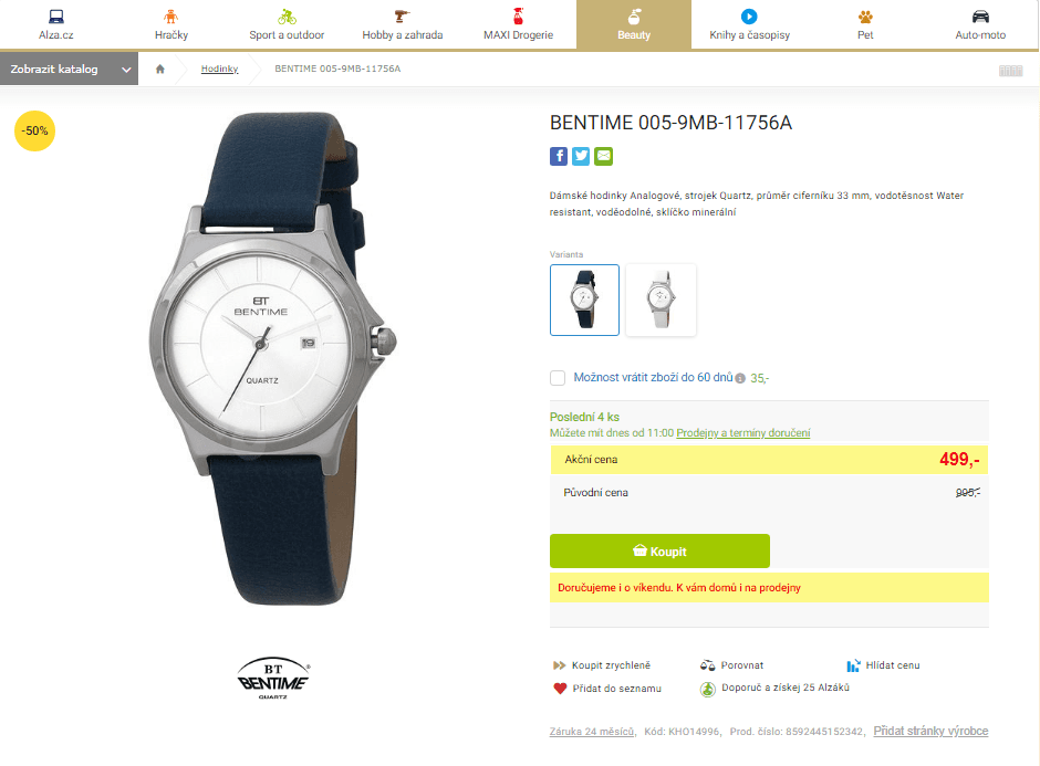 Dámské hodinky Bentime 005-9MB-11756A