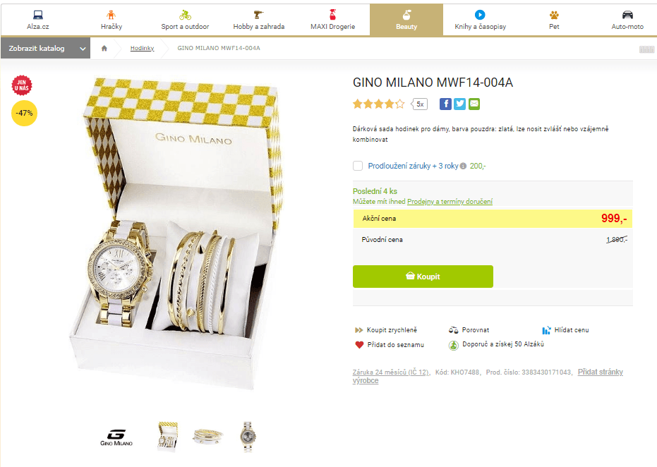 Dárková sada Gino Milano MWF14-004A