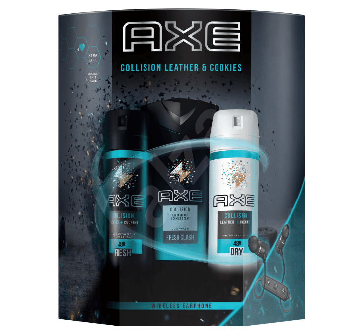 Kosmetická sada AXE + BT sluchátka