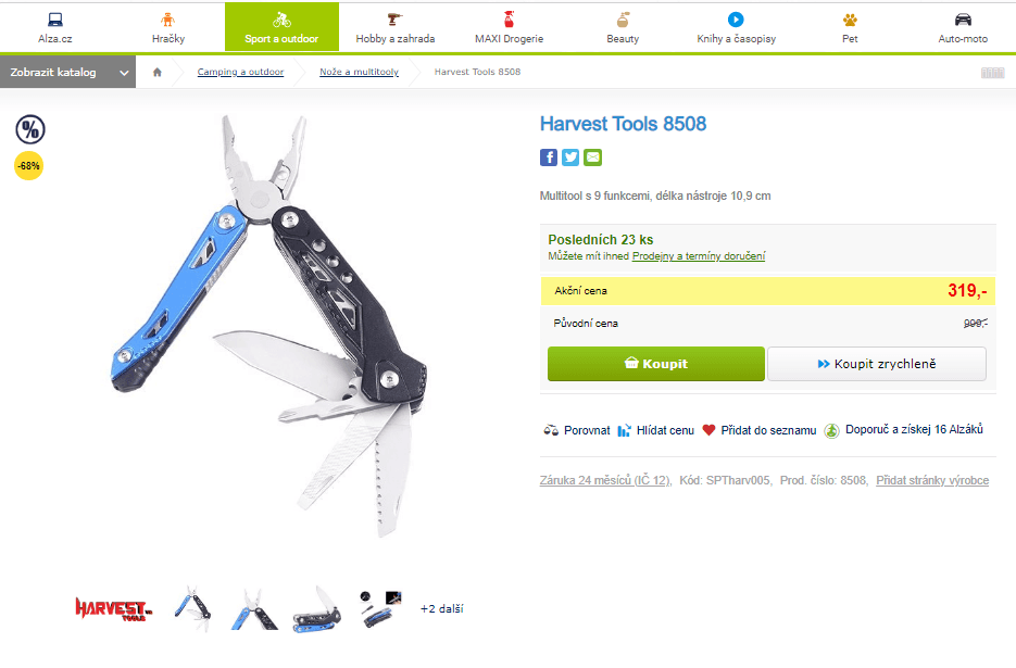 Multitool Harvest Tools 8508