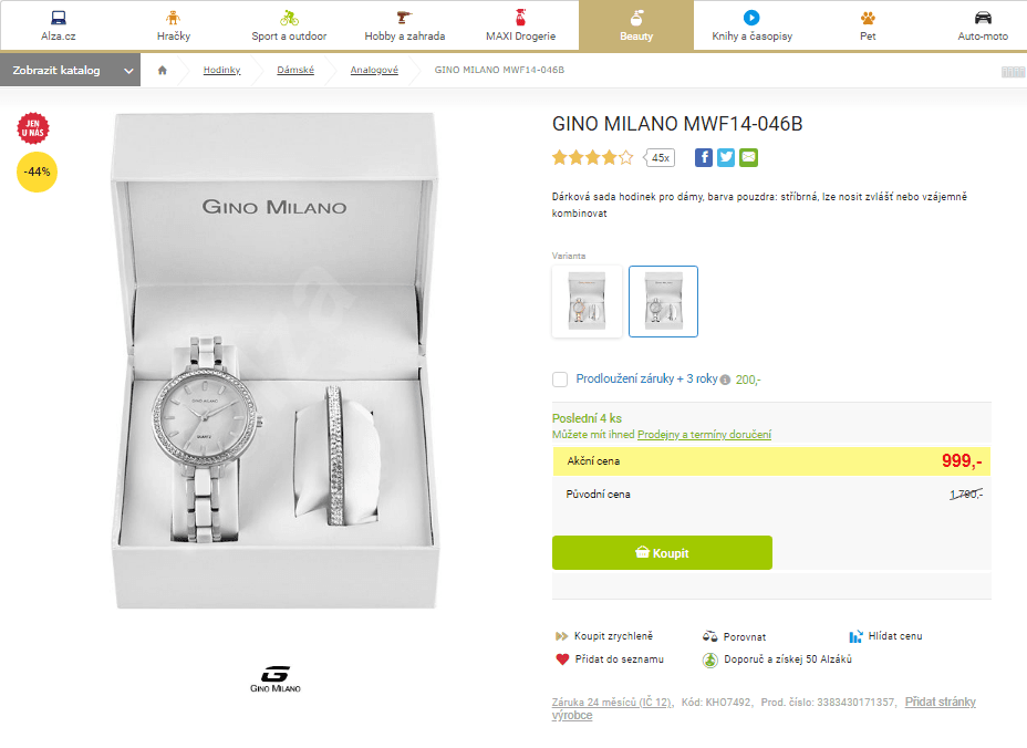 Dárková sada Gino Milano MWF14-046B