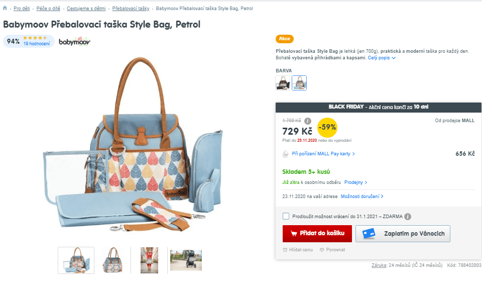 Přebalovací taška Babymoov Style Bag