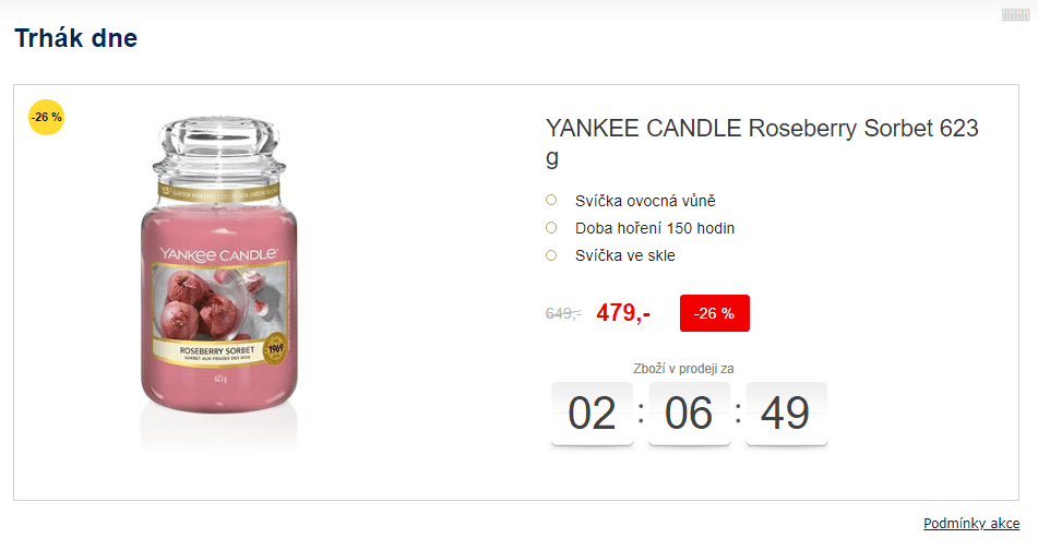 Yankee Candle Roseberry Sorbet 623 g