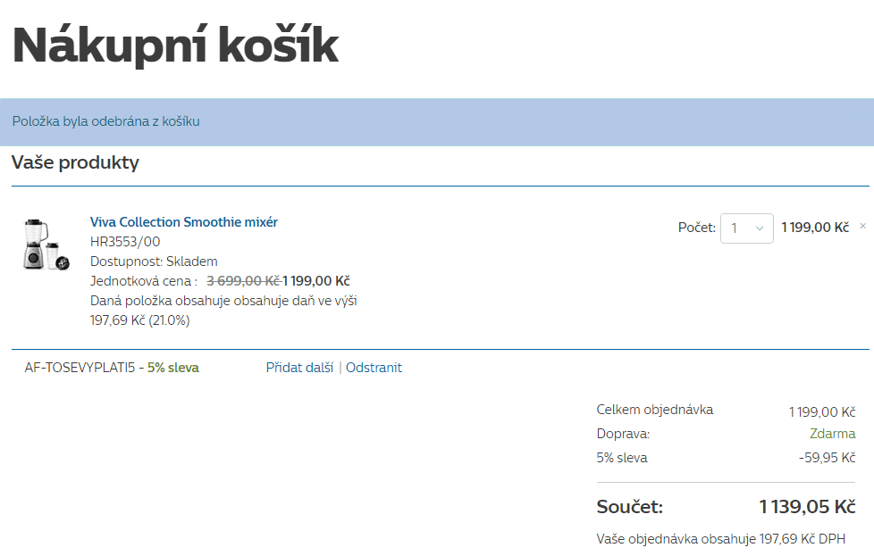 Stolní mixér Philips HR3553/00
