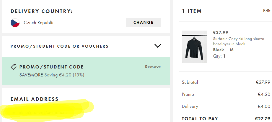 ASOS - extra sleva 15% na outlet