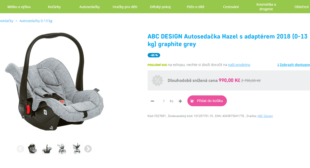 Autosedačka ABC DESIGN, 0-13 kg