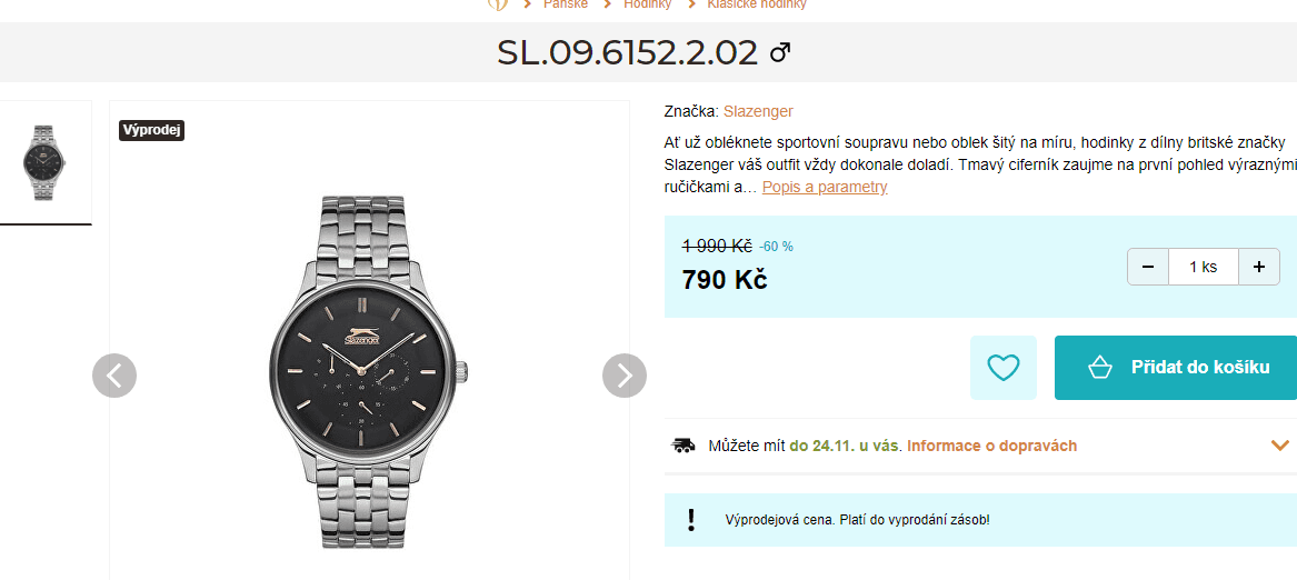 Pánské hodinky Slazenger