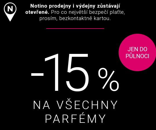 Notino.cz - sleva 15% na pafémy