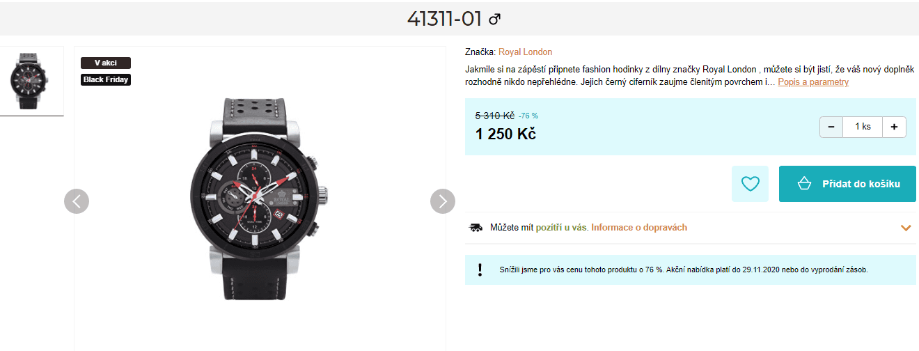 Pánské hodinky Royal London 41311-01