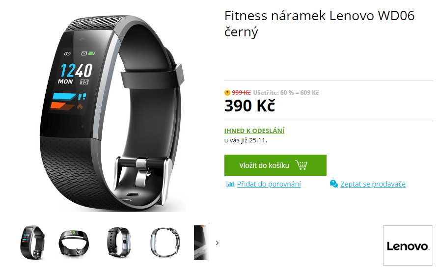 Fitness náramek Lenovo WD06 