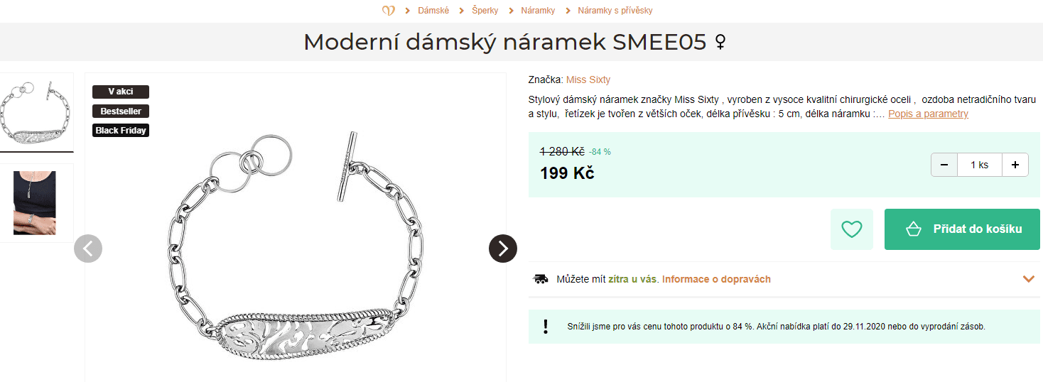 Náramek Miss Sixty, SMEE05